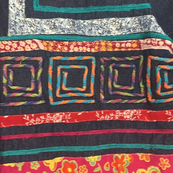 Madison Studio embroidered jacket 100% Cotton button up multicolor look size S - Picture 4 of 16